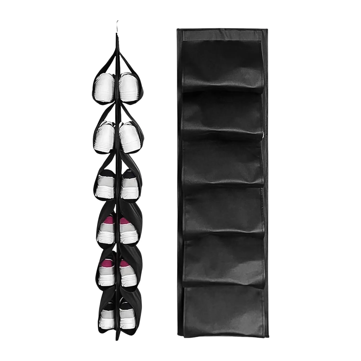 12 Grids Hanging Storage Bag (1 Pc / 12 Pocket / Mix Color)