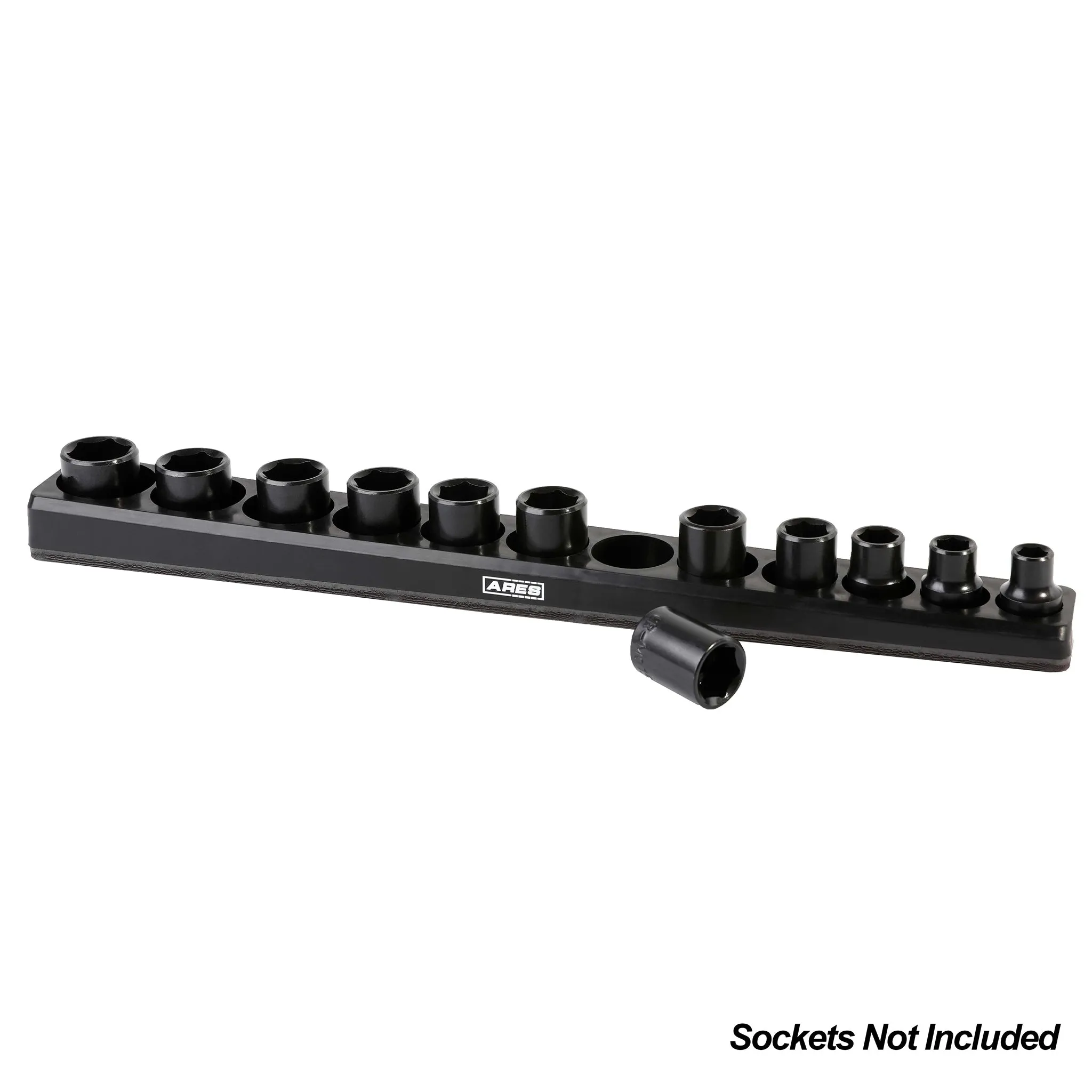 12-Piece 3/8-Inch Metric Shallow Magnetic Socket Holder