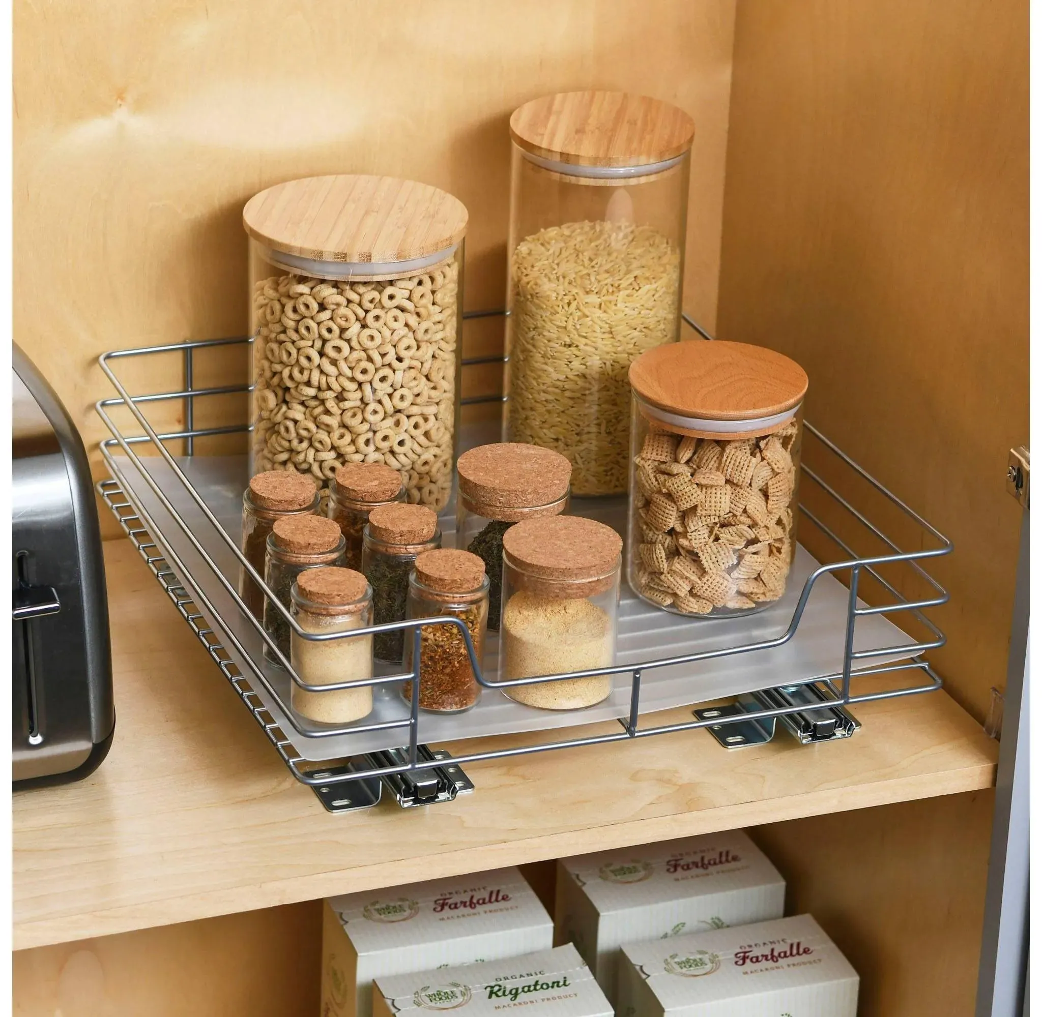 15" Pantry Organizer Nickel