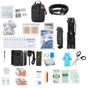 182 in 1 Tactical Emergency Outdoor First Aid and Survival Kit AGCY-16