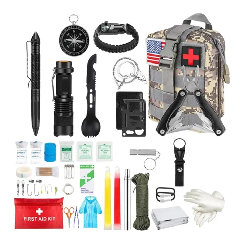 33-In-1 Tactical Camping Accessories Survival First Aid Kit Na-31 Military