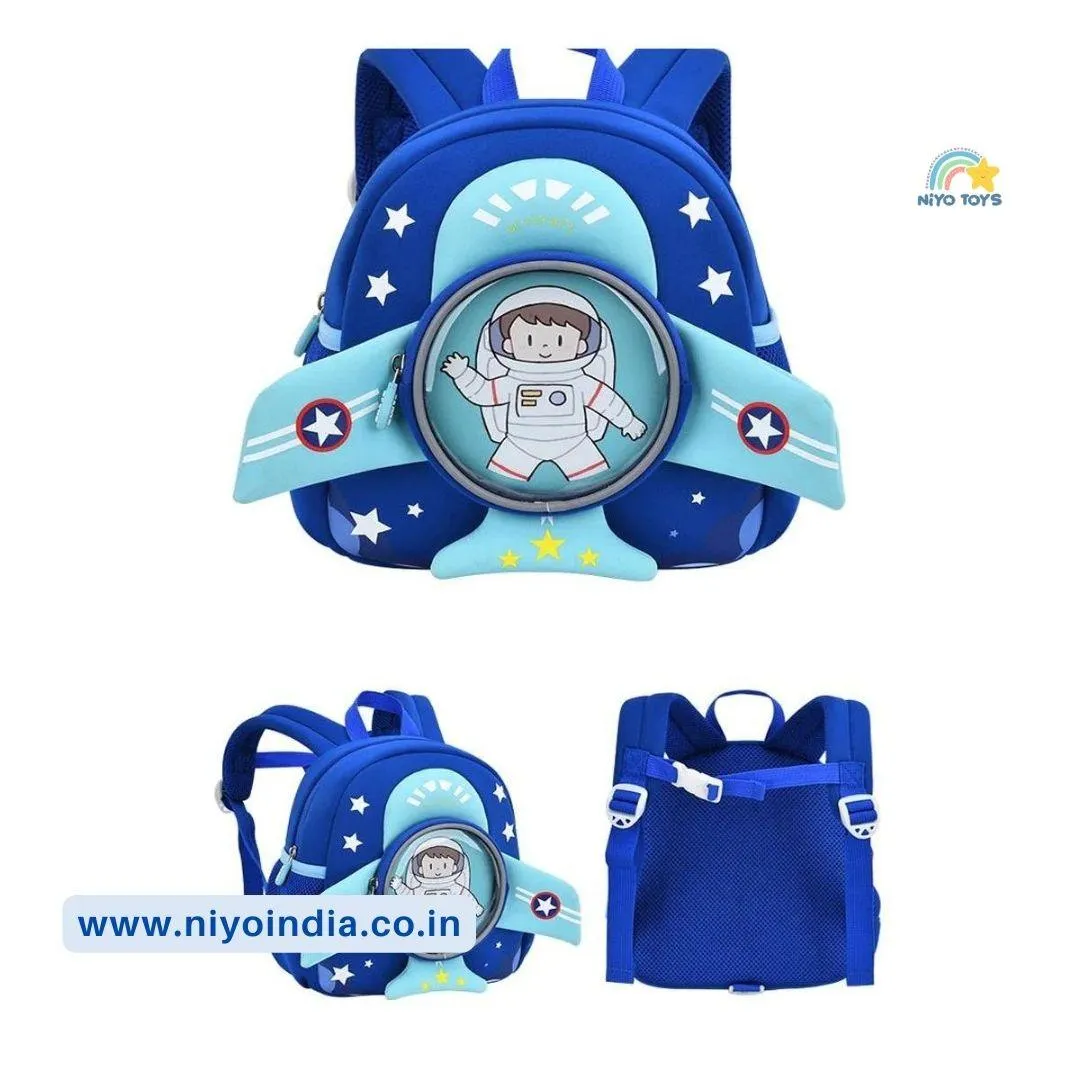 3D Plane Shape Backpack for Kindergarten kids