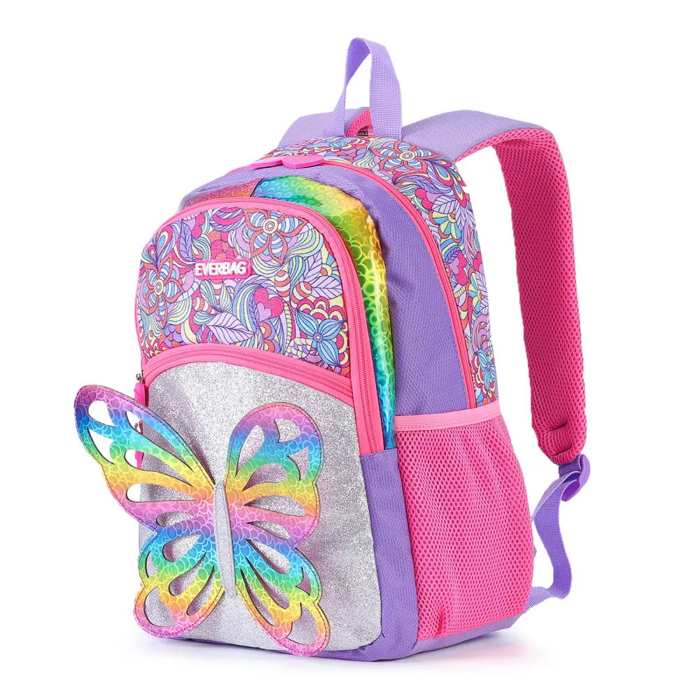 3D Rainbow Butterfly Children's Backpack Cute Colorful Primary School Girls Backpack