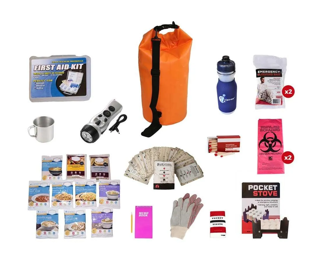 44 Meals Food Storage Survival Kit - Waterproof Dry Bag