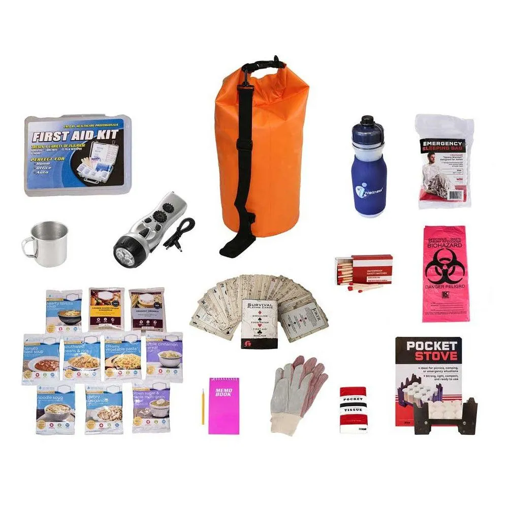 44 Meals Food Storage Survival Kit - Waterproof Dry Bag