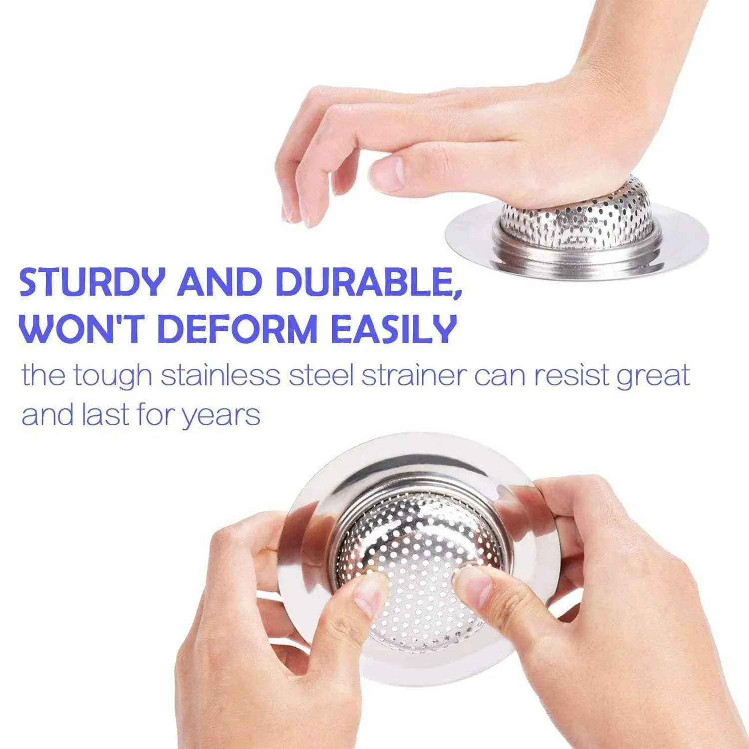 4748 Stainless Steel Sink / Wash Basin Drain Strainer (1Pc Only)