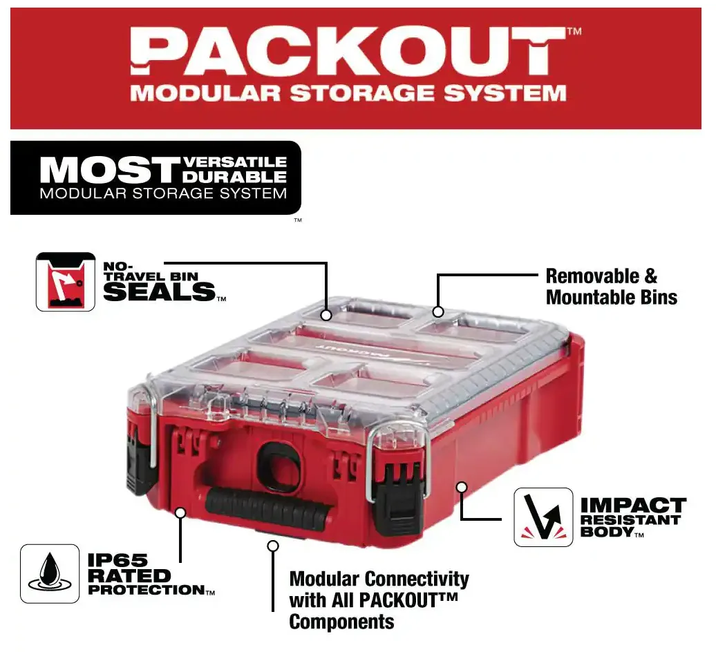 48-22-8435 Milwaukee PACKOUT 5 Compartment Organizer