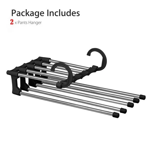 5 in 1 Space Saver Trouser Hangers Organizer