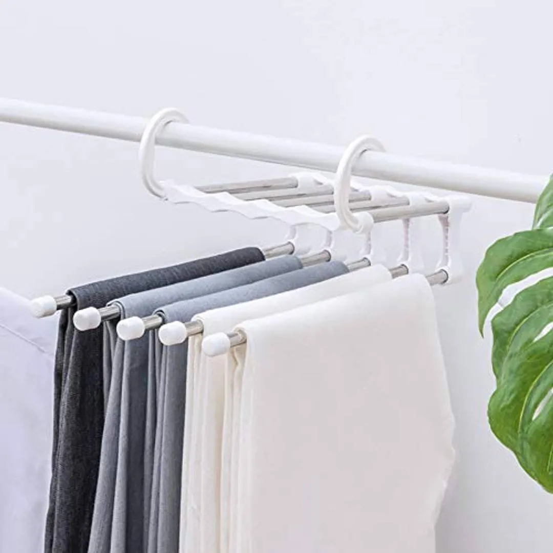 5 in 1 Space Saver Trouser Hangers Organizer