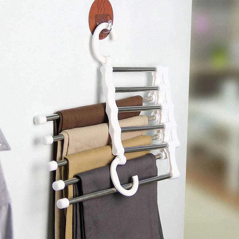 5 in 1 Space Saver Trouser Hangers Organizer