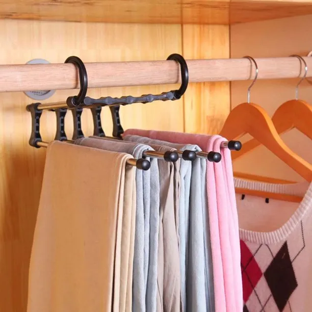 5 in 1 Space Saver Trouser Hangers Organizer