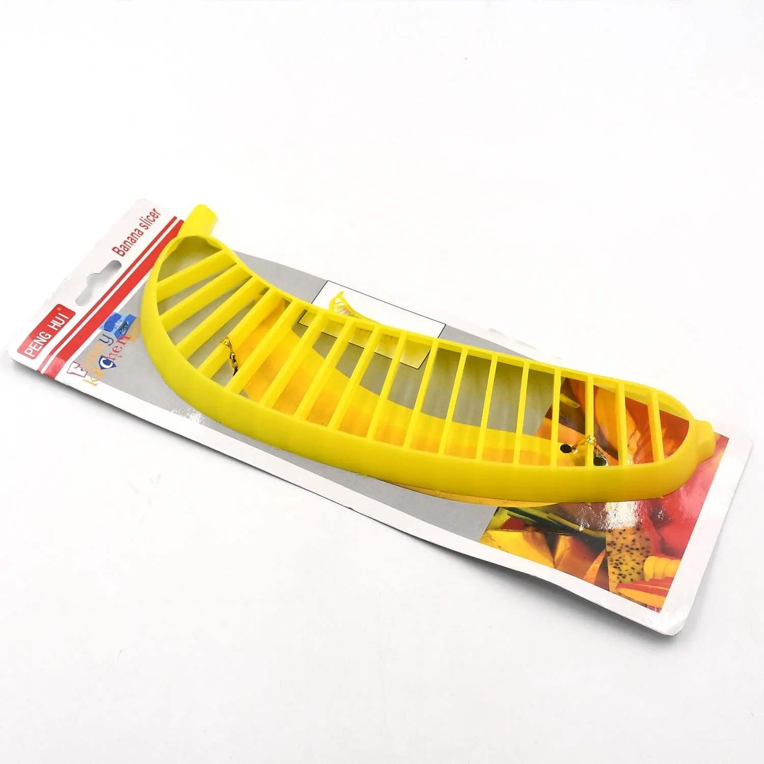 5897 Banana Slicer- Perfect for Fruit Salads Handle Plastic Banana Fruit Slicer Cutter Chopper