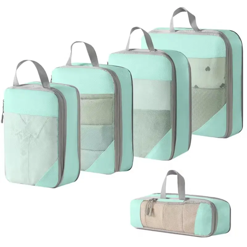 5pc Collapsible Compression Packing Cubes