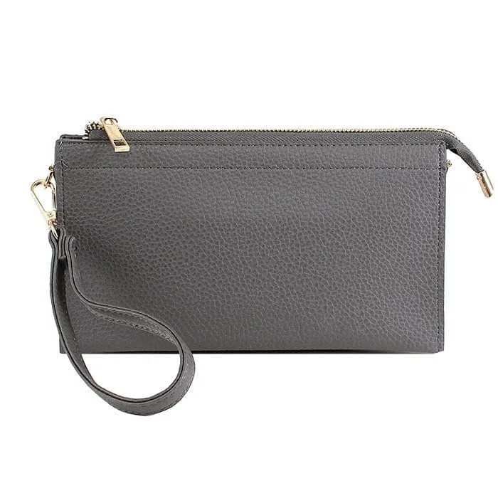 7070 Jaylene Three Compartments Crossbody Bag