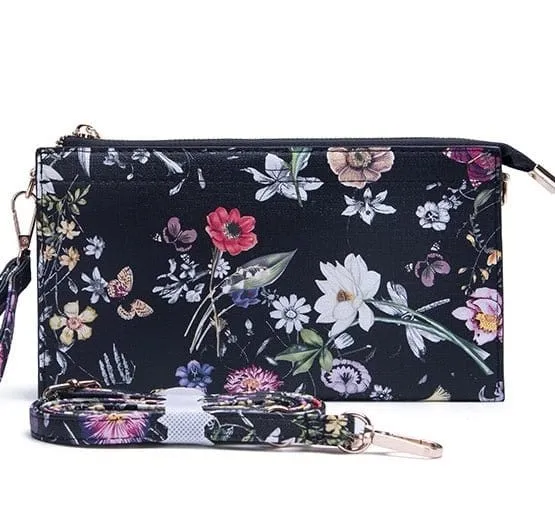 7070 Jaylene Three Compartments Crossbody Bag