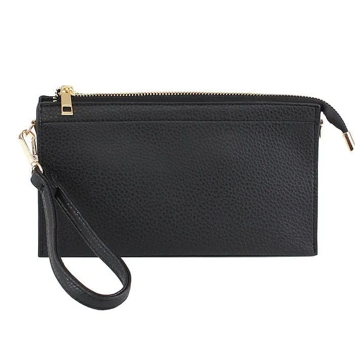 7070 Jaylene Three Compartments Crossbody Bag