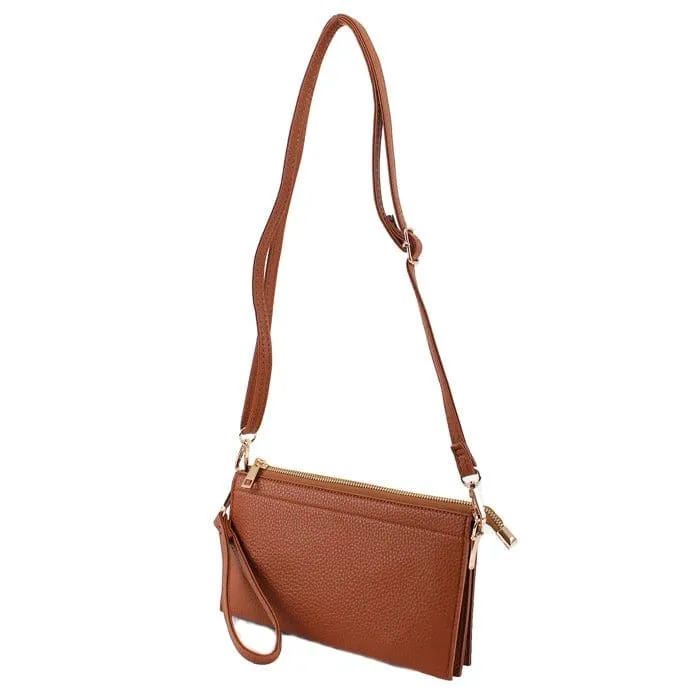 7070 Jaylene Three Compartments Crossbody Bag