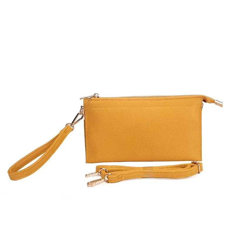 7070 Jaylene Three Compartments Crossbody Bag