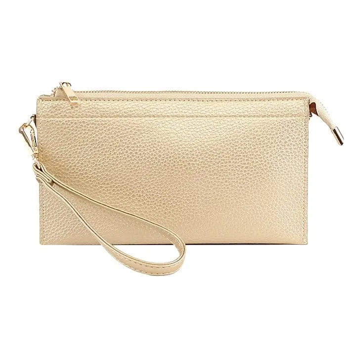 7070 Jaylene Three Compartments Crossbody Bag