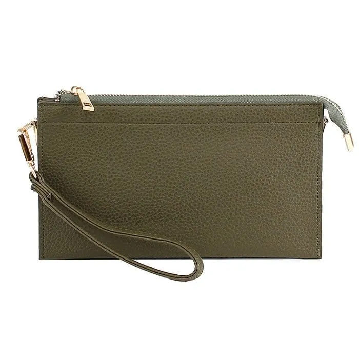 7070 Jaylene Three Compartments Crossbody Bag