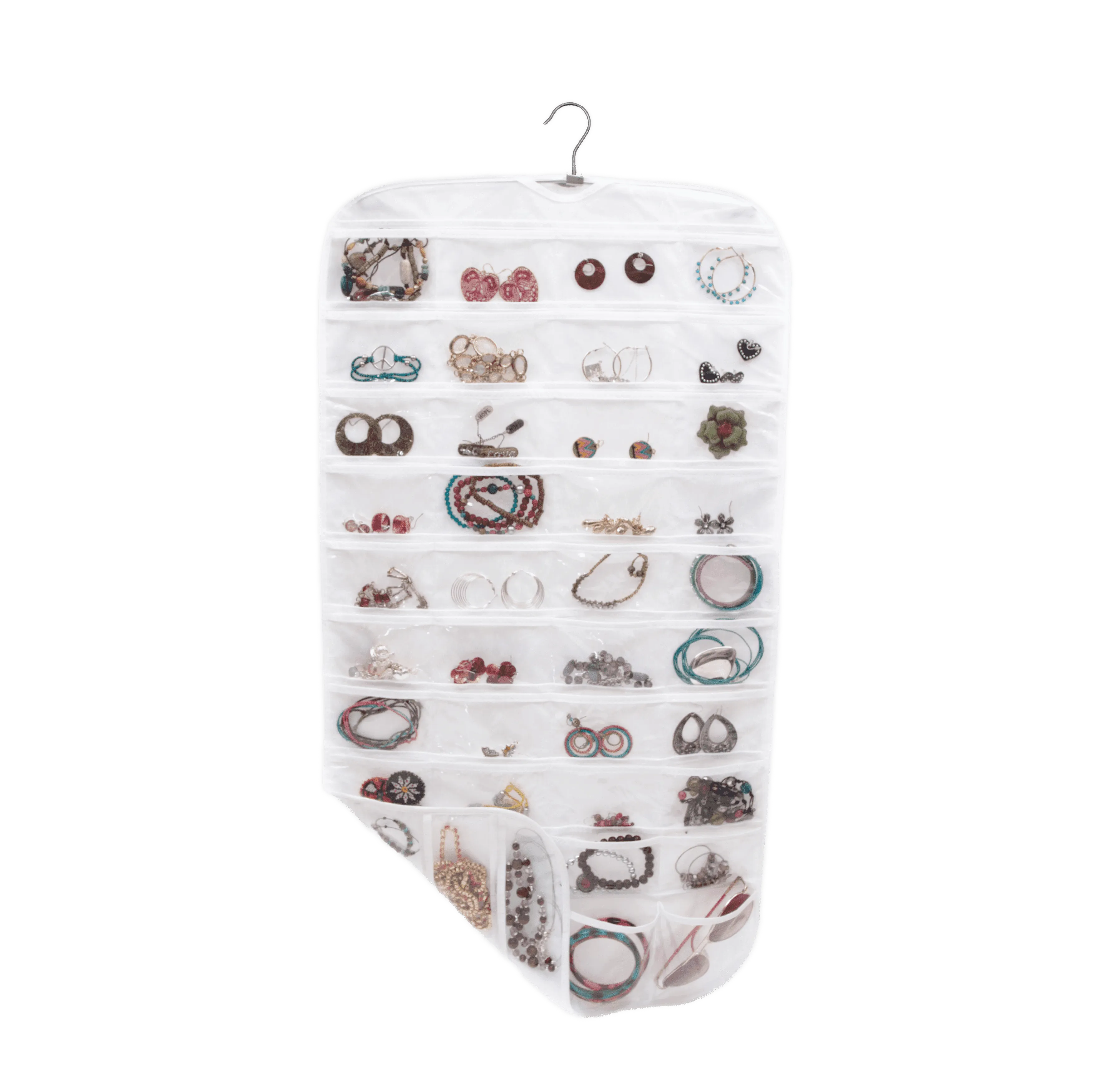 80 Pocket Hanging Jewelry Organizer