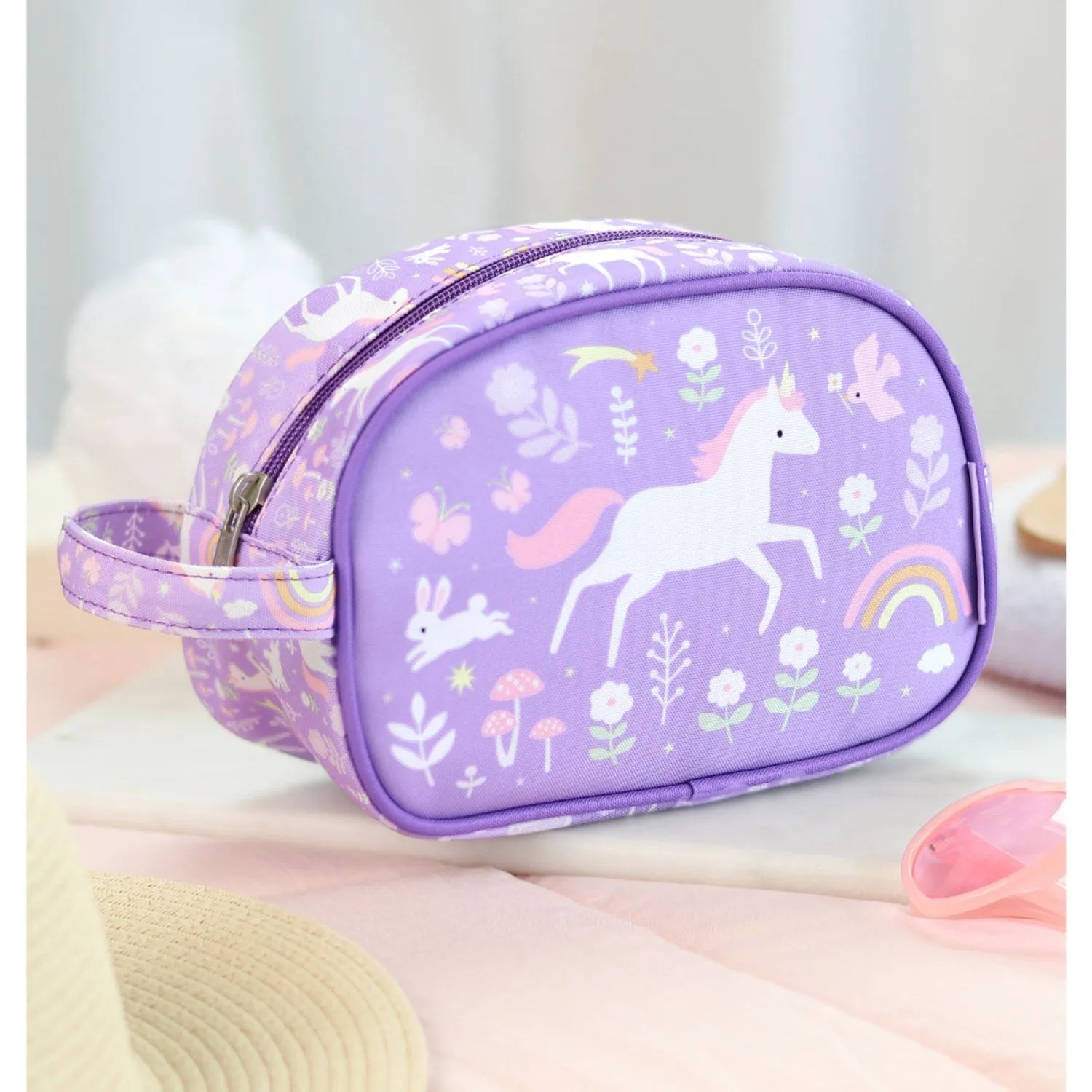 A Little Lovely Company Unicorn Dreams Toiletry Bag