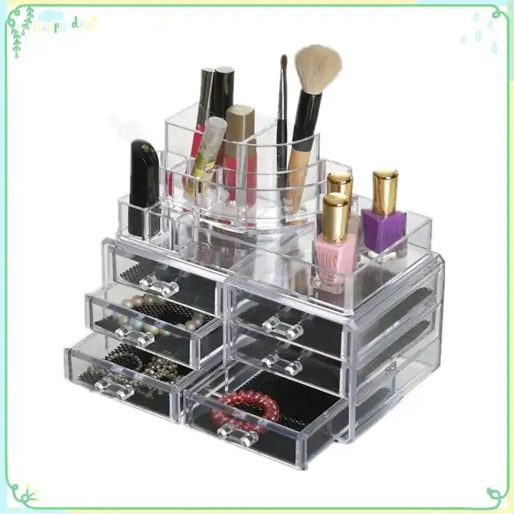 Acrylic 6 Drawers Makeup Organizer-(5300)Transparent