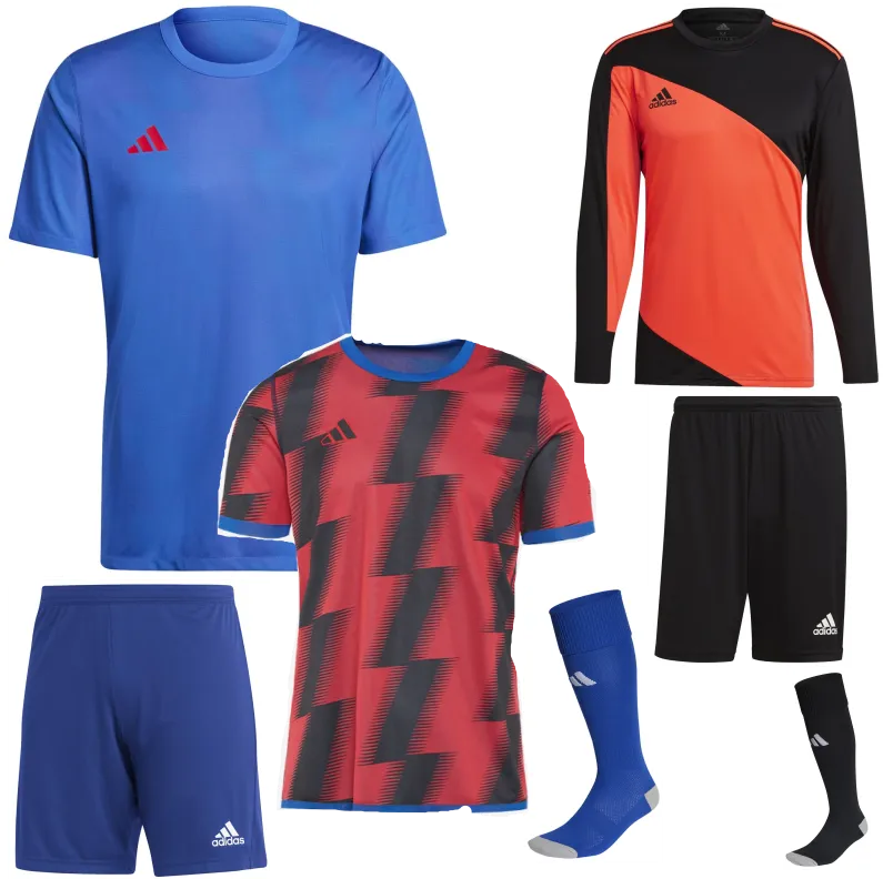 ADIDAS REVERSIBLE 24 KIT BUNDLE BLUE RED