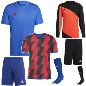 ADIDAS REVERSIBLE 24 KIT BUNDLE BLUE RED