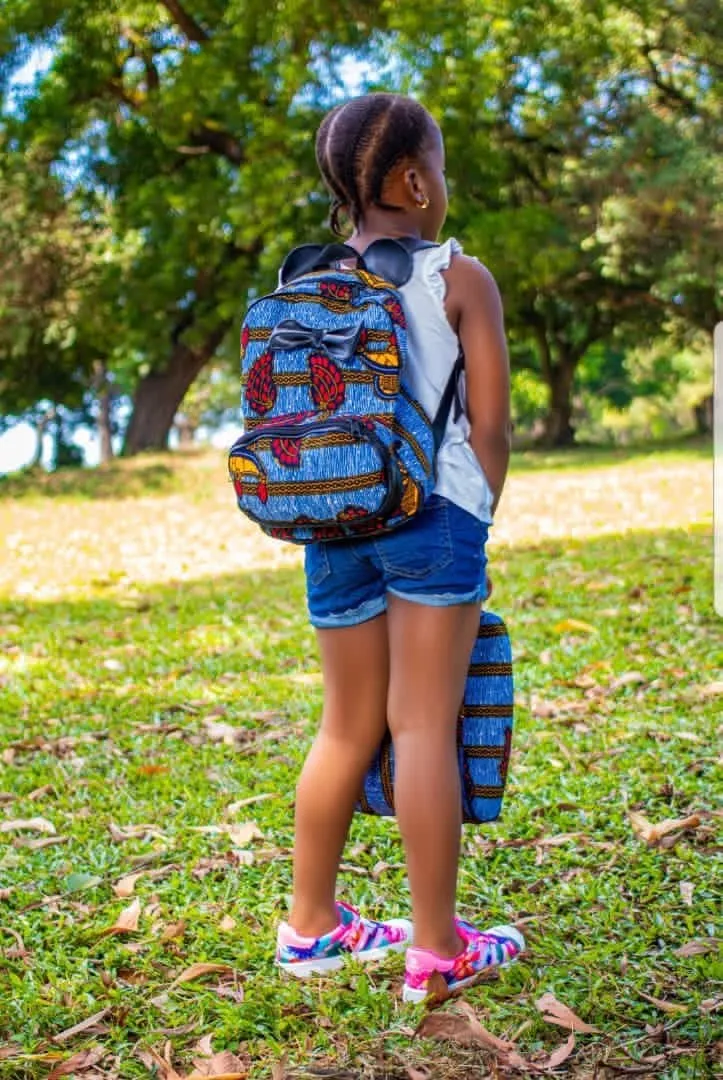 African Print Backpack