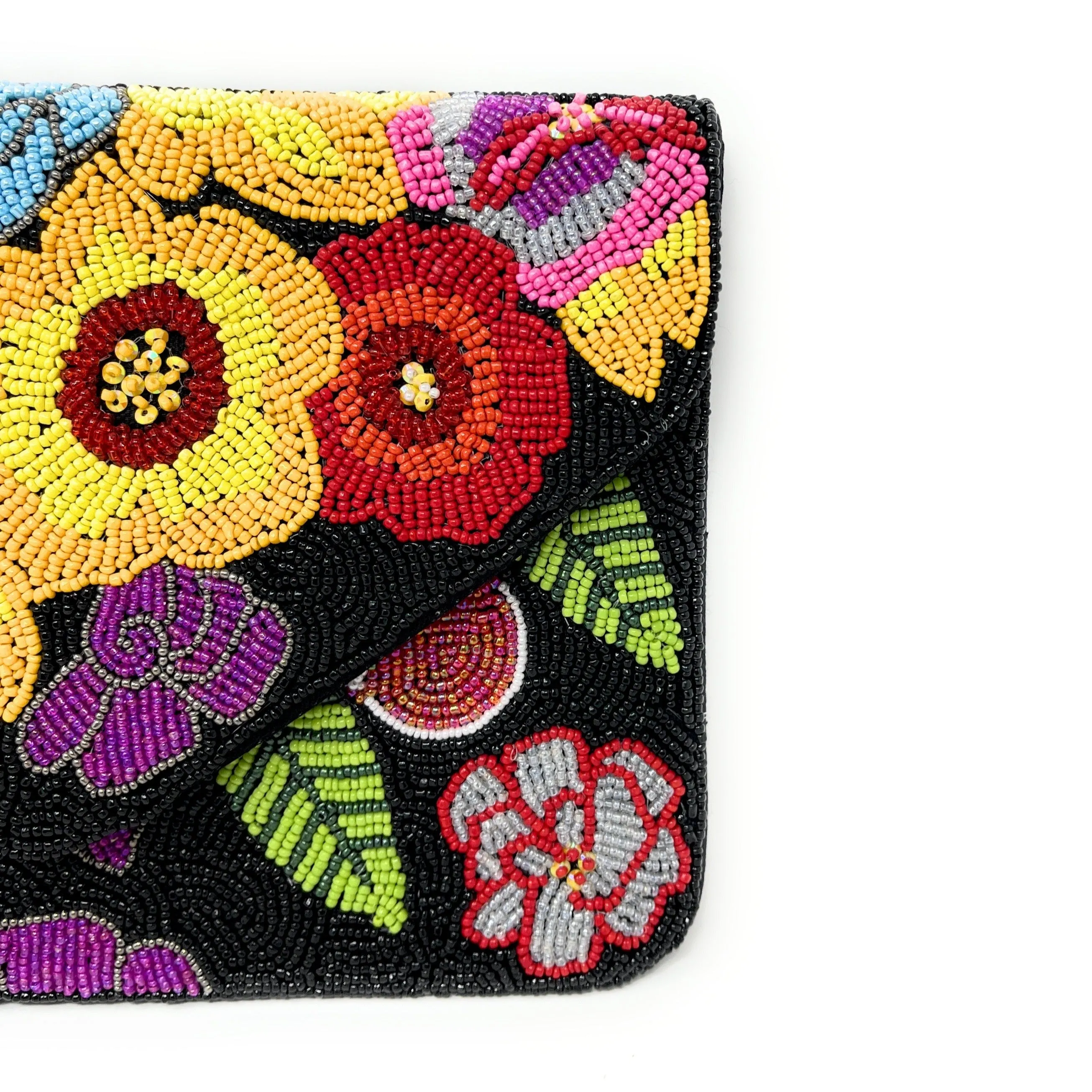 Alice Beaded Floral Clutch Purse