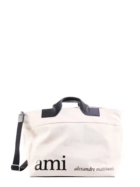 AMI Logo Printed Tote Bag