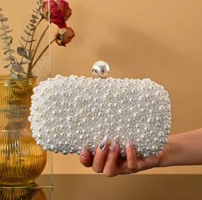 Ariel Pearly Clutch (Gold)