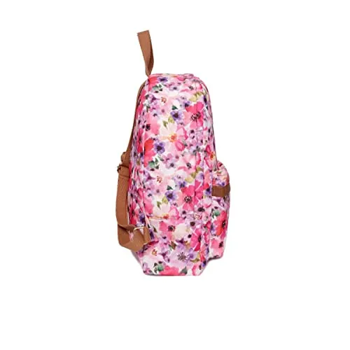 ASTRID Printed Backpack For Girls Medium Size (PINK)