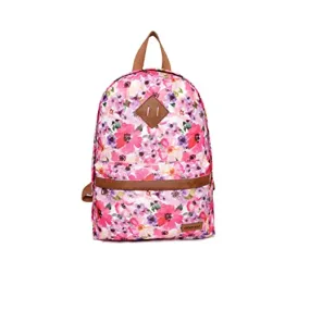 ASTRID Printed Backpack For Girls Medium Size (PINK)