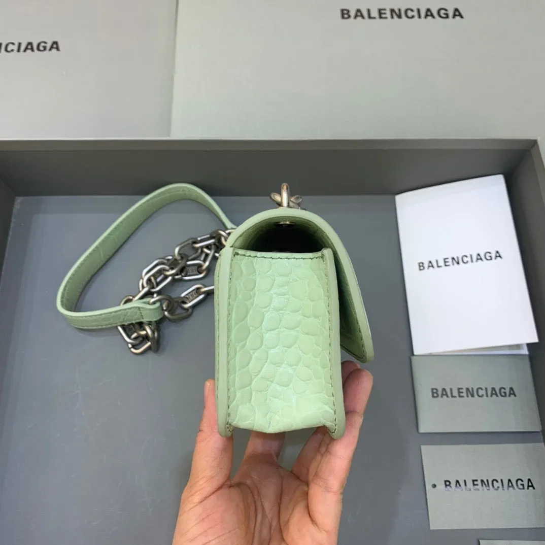 Balen Gossip Small On Chain Shoulder Bag Light Green, For Women,  Bags 7.4in/19cm