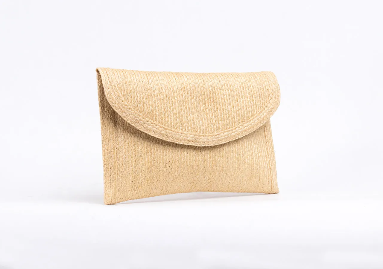 Bangkok Craft - Sisal Clutch Bag (Beige)