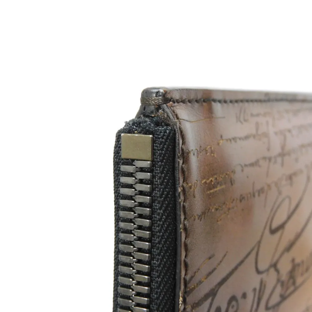 Berluti Nino XL Scritto Leather Clutch