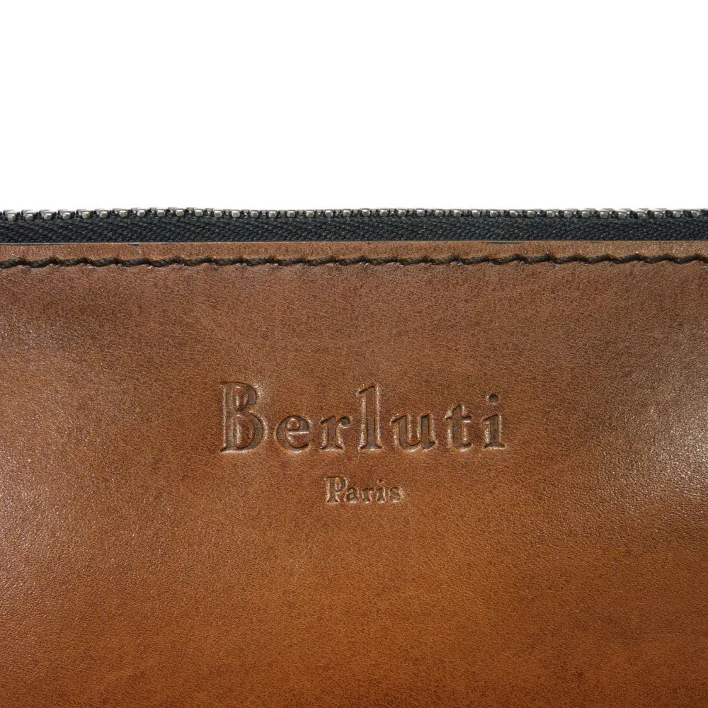 Berluti Nino XL Scritto Leather Clutch