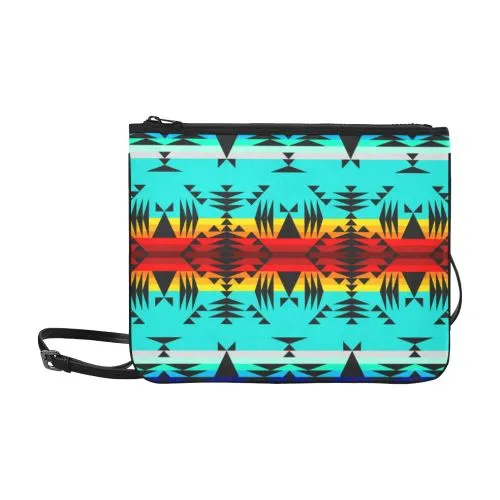 Between the Mountains Slim Clutch Bag