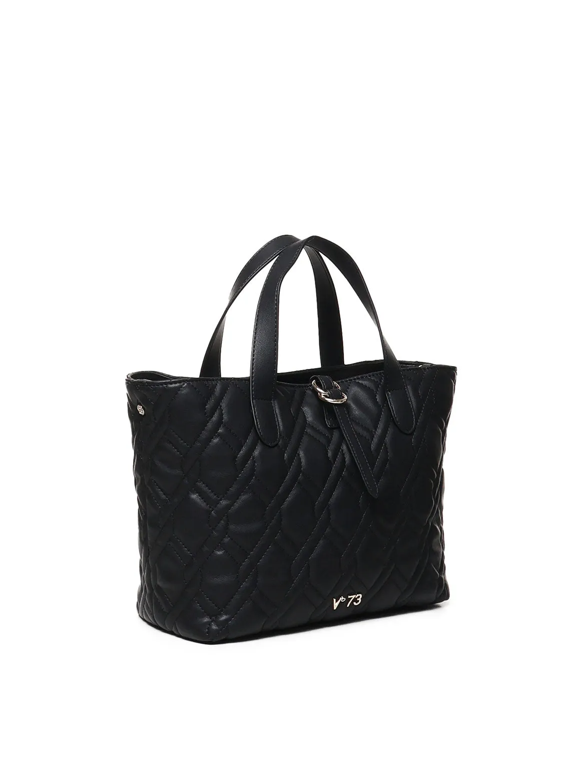 Black Ecoleather Shopping Bag