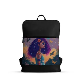 Black Orbit Laptop Backpack Tranquil Girl