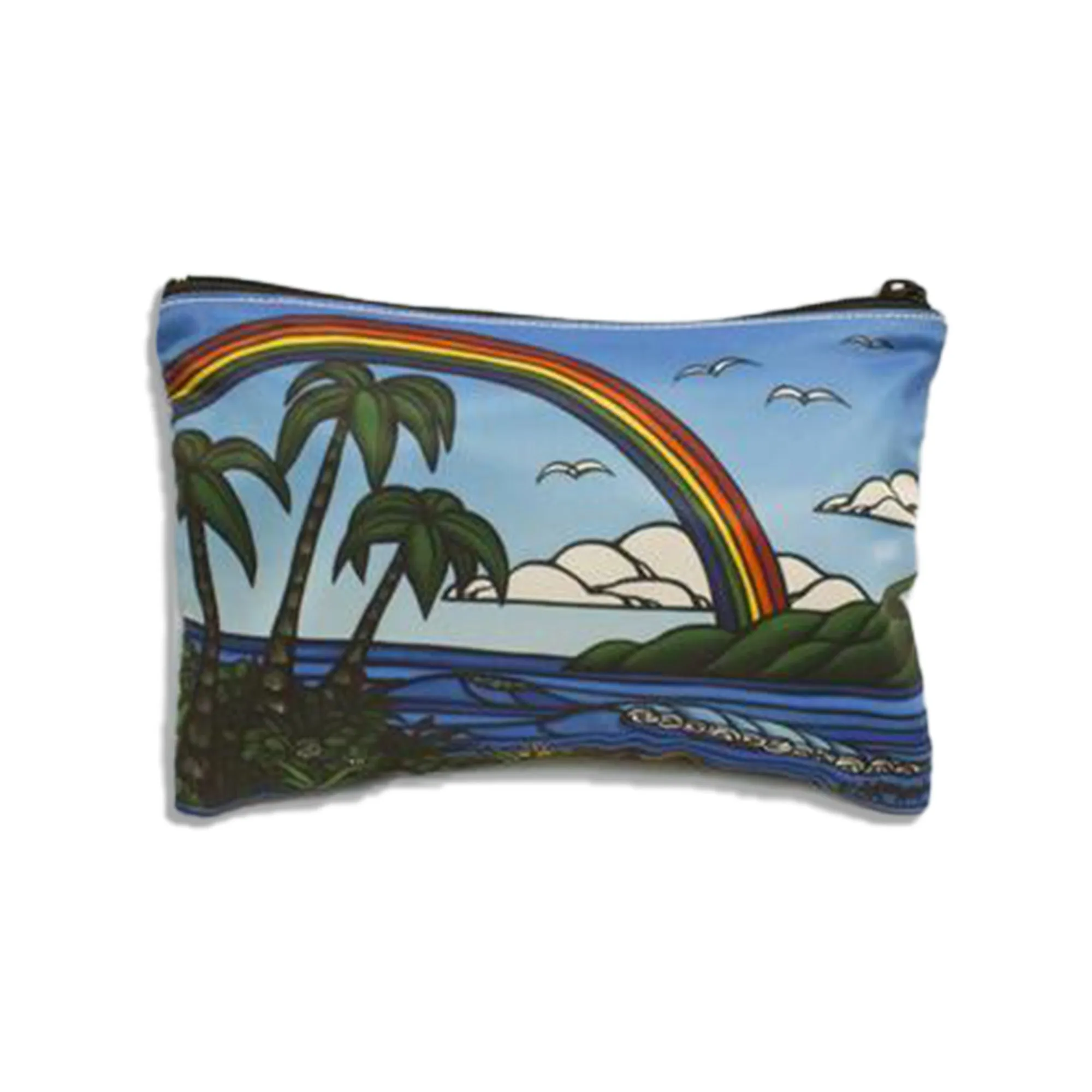 Black Sand “Avenue” Beach Clutch by Heather Brown- 6" X 9"