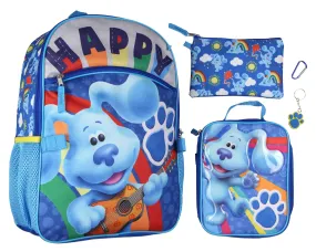 Blues Clues Happy Paws 16" Youth 5-Piece Backpack Set For School Or Travel