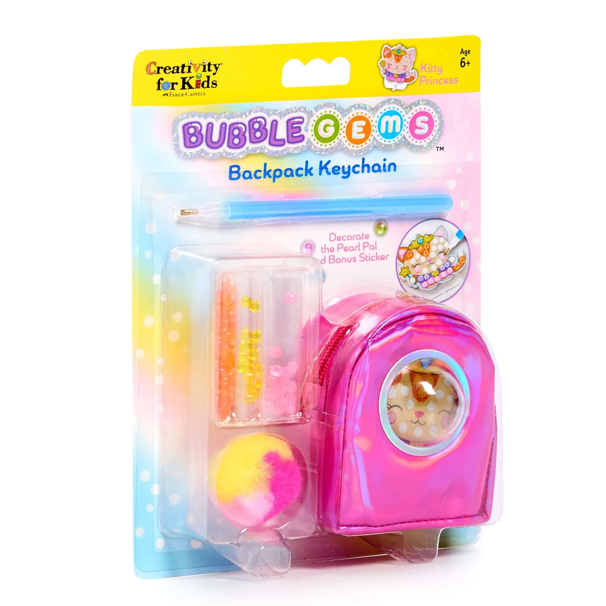 Bubble Gems™ Backpack Keychain Kitty Princess - #6472000