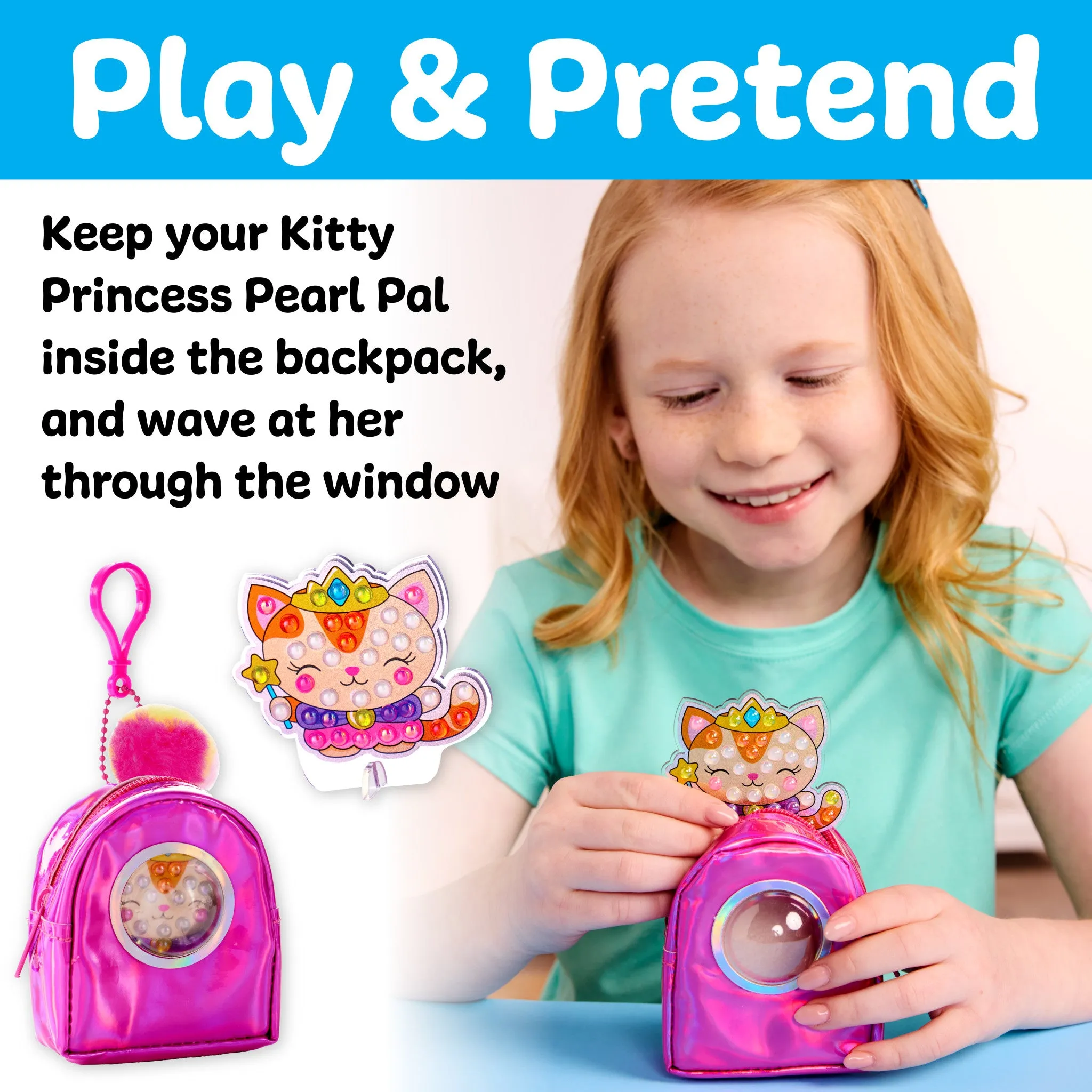 Bubble Gems™ Backpack Keychain Kitty Princess - #6472000