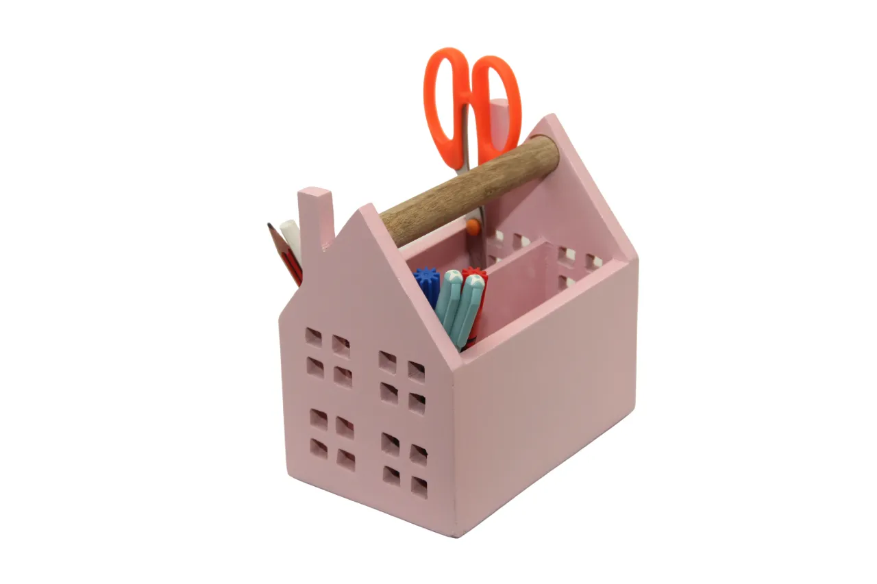 Building Desk Organizer - Pink