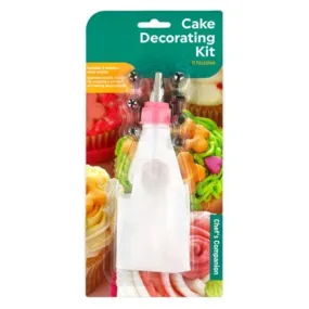 Cake Decorating Kit w S/Steel Nozzles Set of 8