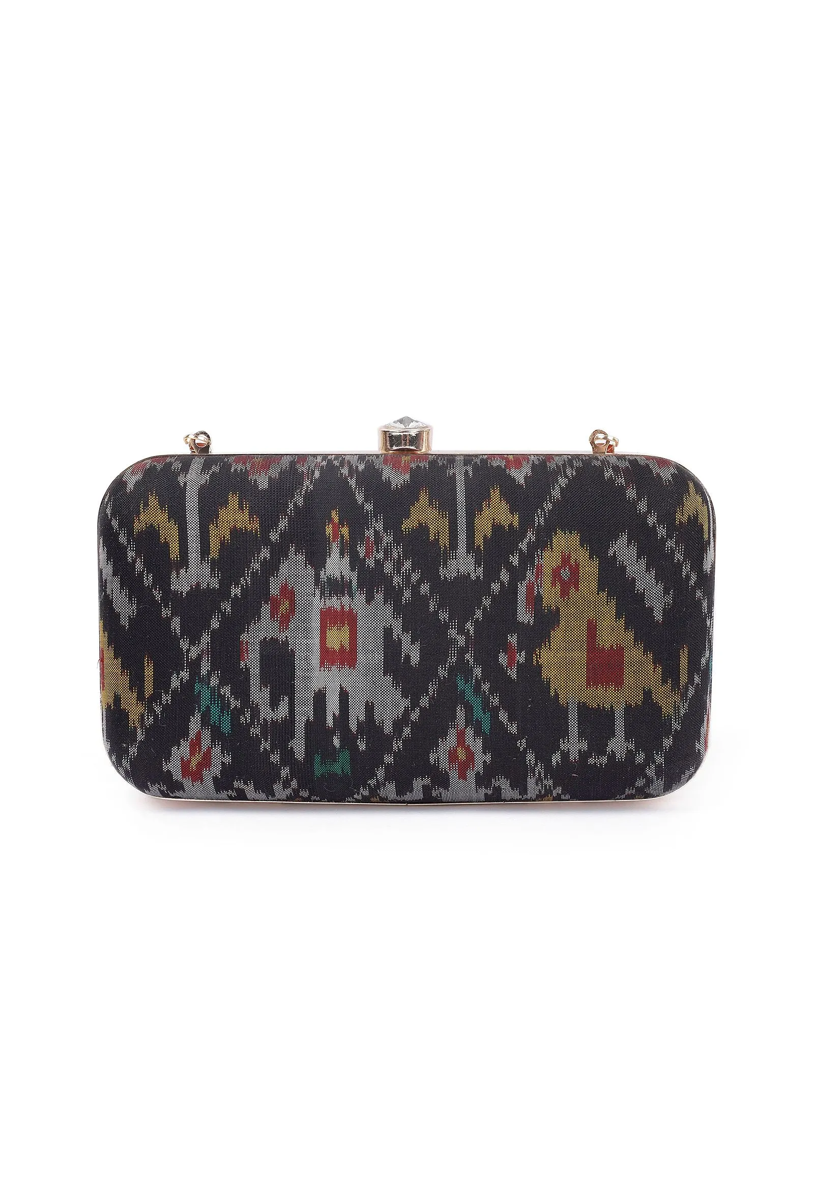 Charcoal Black Patola Clutch