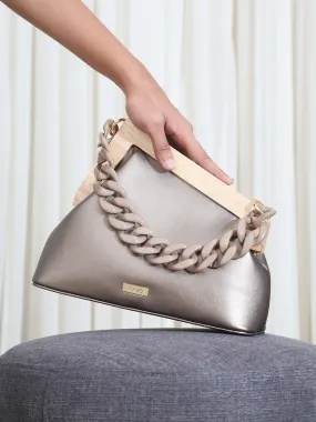 Chic Asymmetric Clutch Bag